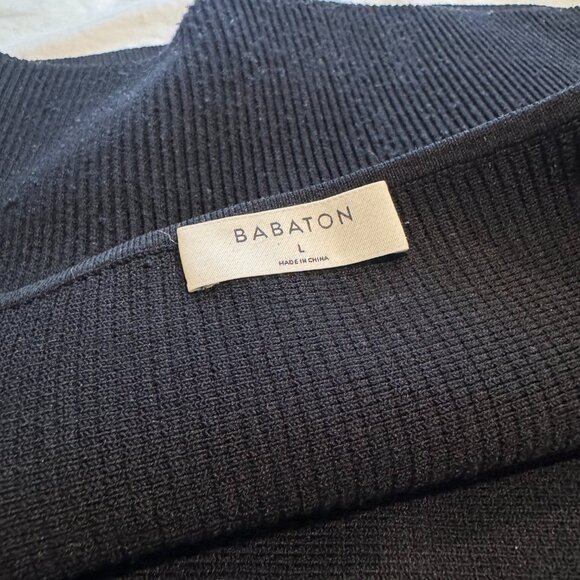 Artizia Babaton Sculpt Knit Squareneck Tank Black Large - Picture 3 of 6